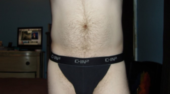 Day 33 – Black C-In2 Thong