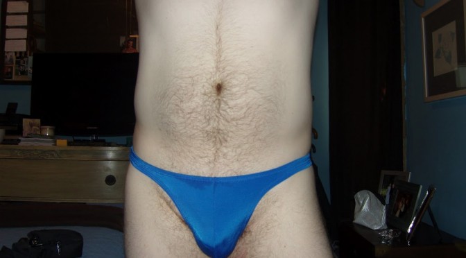 Day 82 – CoverMale Blue Thong