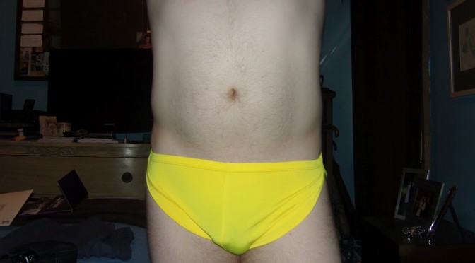 Day 105 – Yellow Cover Male Running Shorts