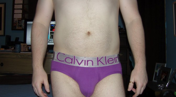 Day 121 – Calvin Klein Purple Steel Briefs