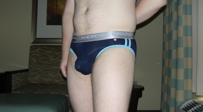 Day 135 – Blue Andrew Christian Nano Fit Competition Briefs