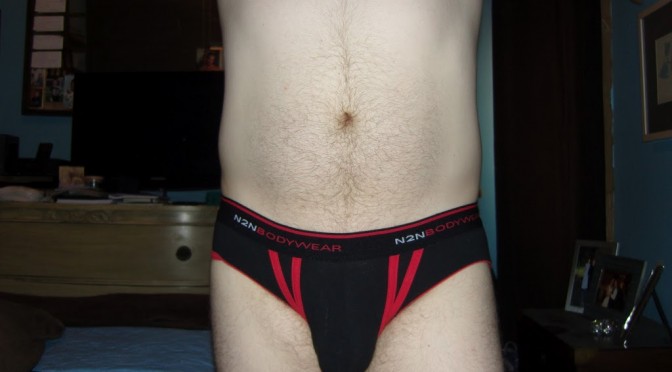 Day 181 – Black with Red Trim N2N Bodywear Briefs