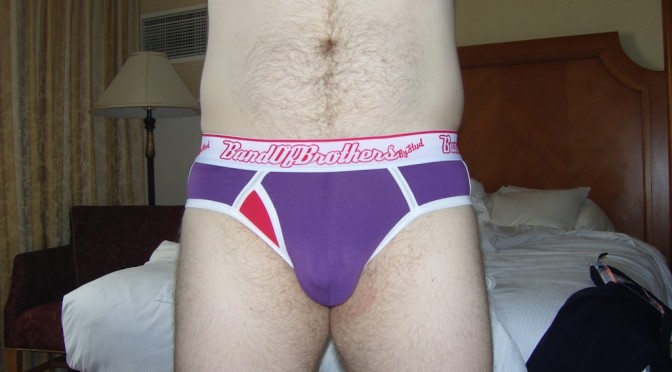 Day 212 – Band of Brothers (by Stud) Purple briefs