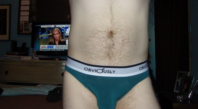 Day 257 – Obviously Green Sinuous Low Rise Briefs