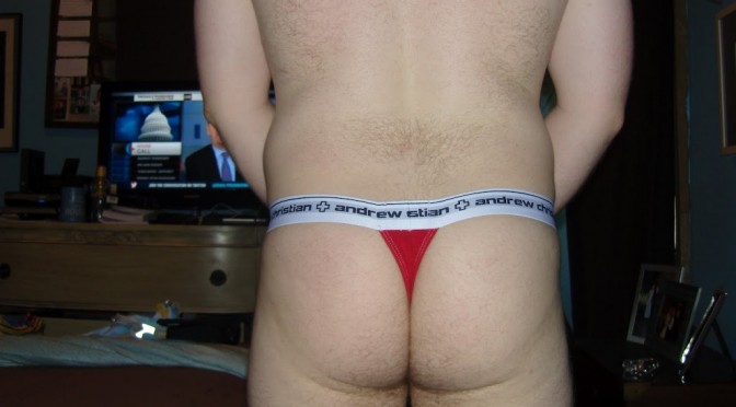 Day 263 – Andrew Christian Red Almost Naked Thong