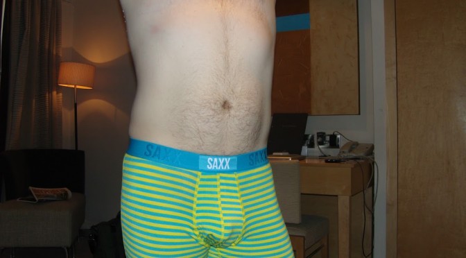 Day 326 – Saxx Blue and Yellow Boxerbriefs