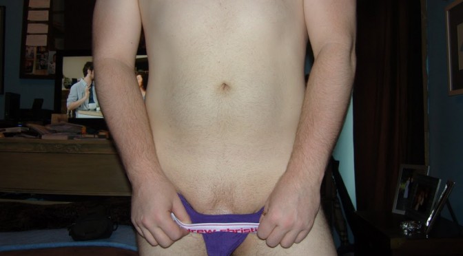 Day 380 – Purple Andrew Christian Almost Naked Thong