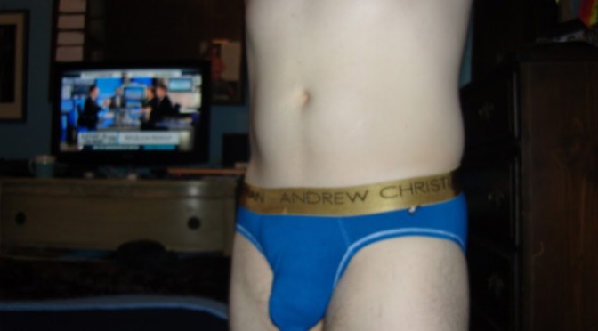 Day 399 – Royal Blue Andrew Christian Almost Naked Infinity Briefs