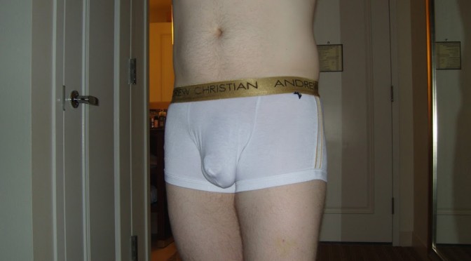 Day 422 – White Andrew Christian Almost Naked Elite Boxers