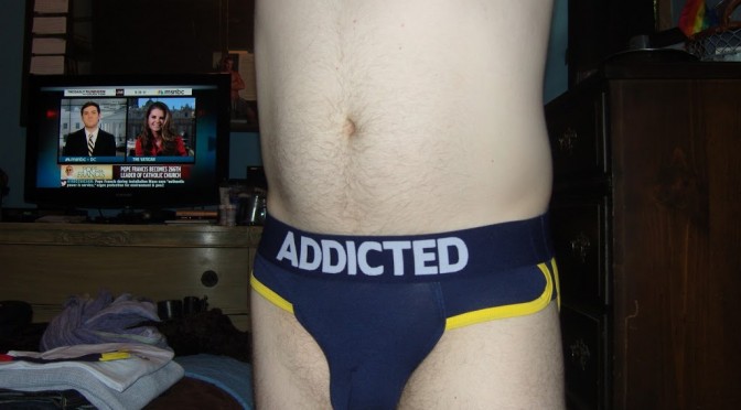 Day 441 – Blue with Yellow Trim Addicted Briefs