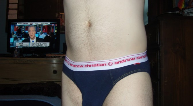 Day 448 – Navy Andrew Christian Almost Naked Brief