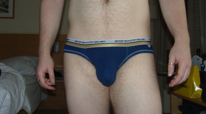 Day 465 – Navy Blue Andrew Christian Color Vibe Briefs
