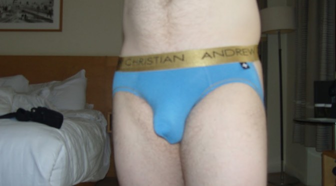 Day 463 – Cool Blue Andrew Christian Almost Naked Comfort Jock