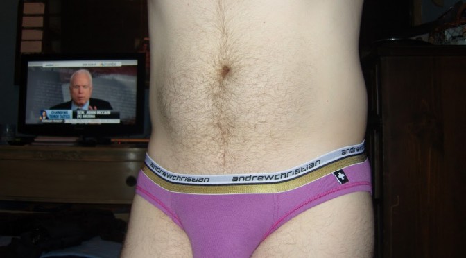 Day 507 – Andrew Christian Grape Color Vibe Brief