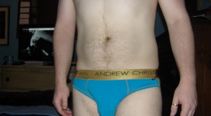Day 505 – Turquoise Andrew Christian Almost Naked Infinity Brief Jock