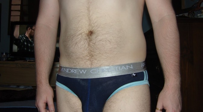 Day 534 and Day 535 – Navy Andrew Christian Nano Fit Briefs and Nude Boqari Trunks