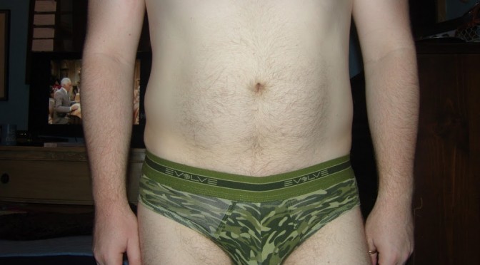 Day 555 – Green Camouflage Evolve by 2xist Briefs