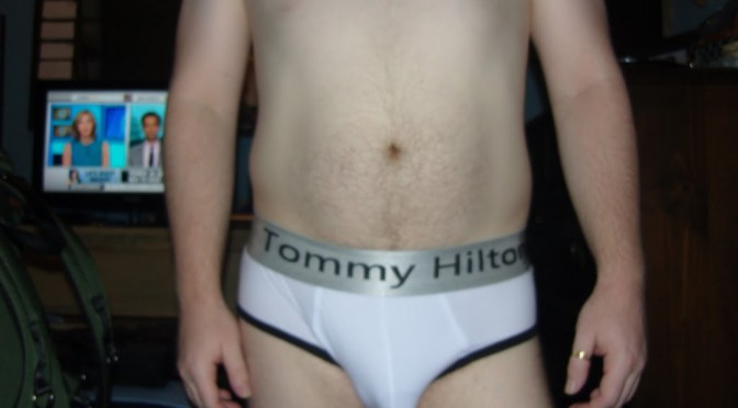 *** Review – Day 581 – White Tommy Hilton Briefs – Review ***