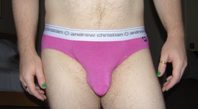 Day 591 – Berry Andrew Christian Almost Naked Briefs