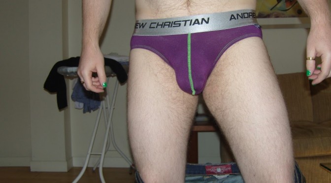 Day 615 – Purple Limited Edition Andrew Christian Nano Fit Briefs