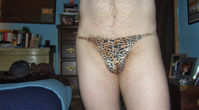 Day 742 – Leopard Print Thong