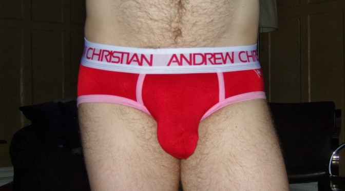 Day 767 – Red Andrew Christian Almost Naked Sweetheart Brief