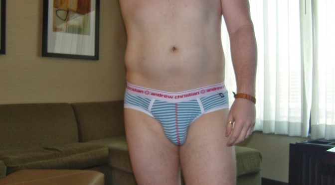 Day 809 – Andrew Christian Light Blue Stripes Limited Edition Clipper Brief