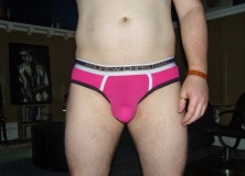 Day 823 – Fuchsia Andrew Christian Color Vibe Sports Briefs