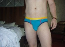 Day 852 – Turquoise Andrew Christian Color Vibe Briefs