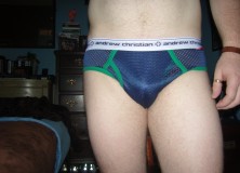 Day 870 – Blue Mesh Andrew Christian Briefs