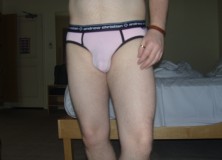 Day 845 – Pink Almost Naked Sports Briefs