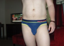 Day 890 – Navy Andrew Christian Almost Naked Briefs