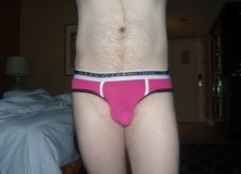 Day 931 – Fuchsia Andrew Christian Color Vibe Briefs