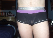 Day 946 – Black and Purple Andrew Christian Breakwater Boxers