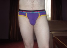 Day 953 – Purple Andrew Christian Smooth Vibe briefs