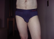 Day 954 – Navy Blue Naked Briefs