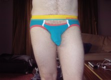 Day 955 – Teal Andrew Christian Color Vibe Comfort Jock