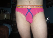 Day 967 – Pink Andrew Christian Dare briefs