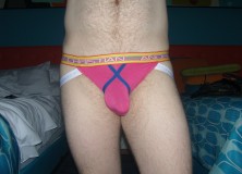 Day 975 – Pink Andrew Christian Almost Naked Dare Jockstrap