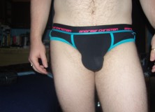 Day 1012 – Black Andrew Christian Color Vibe Briefs