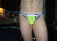 Day 1036 – Yellow Andrew Christian Almost Naked Arch Jock