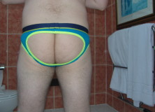 Day 1056 – Turquoise Andrew Christian Almost Naked JockBrief