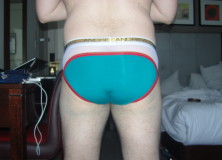 Day 1061 – Holiday Andrew Christian Peek-A-Boo Briefs