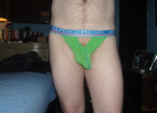Day 1096 – Lime Green Andrew Christian Almost Naked Teaser Jock