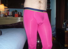 Day 1127 – Bright Pink Andrew Christian Long Johns
