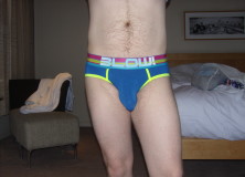 Day 1141 – Royal Blue Andrew Christian Blow Me Briefs