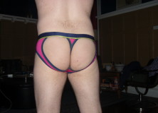 Day 1154 – Fuchsia Andrew Christian Almost Naked Jock/Thong