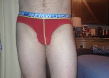 Day 1195 – Red Andrew Christian Happy Briefs