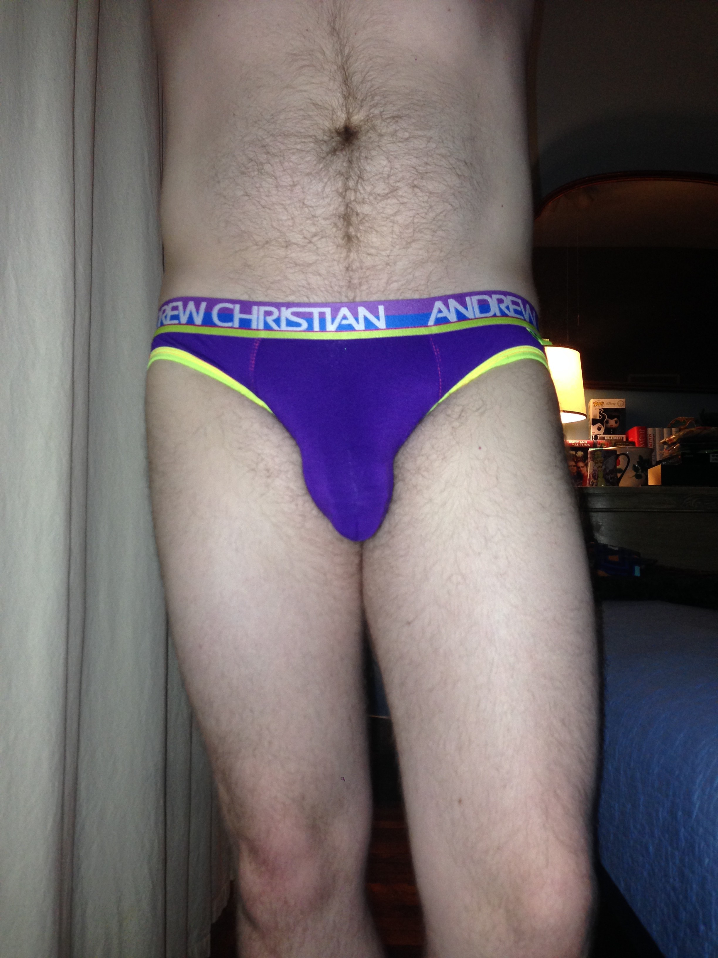 Day 1200 - Purple Andrew Christian Almost Naked Bubble Butt Jockstrap -  Undies 101