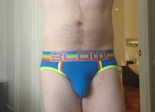 Day 1212 – Royal Andrew Christian BLOW Pride Briefs